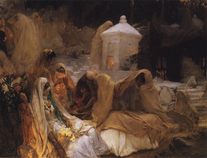 Frederick Arthur Bridgman The Day of the Prophet at Oued el Kebir Spain oil painting art